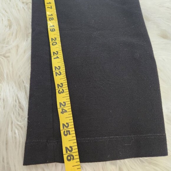 Eileen Fisher Womens Elastic Waist Pull on Pants Sz Small Black Ankle Viscose - Picture 6 of 9